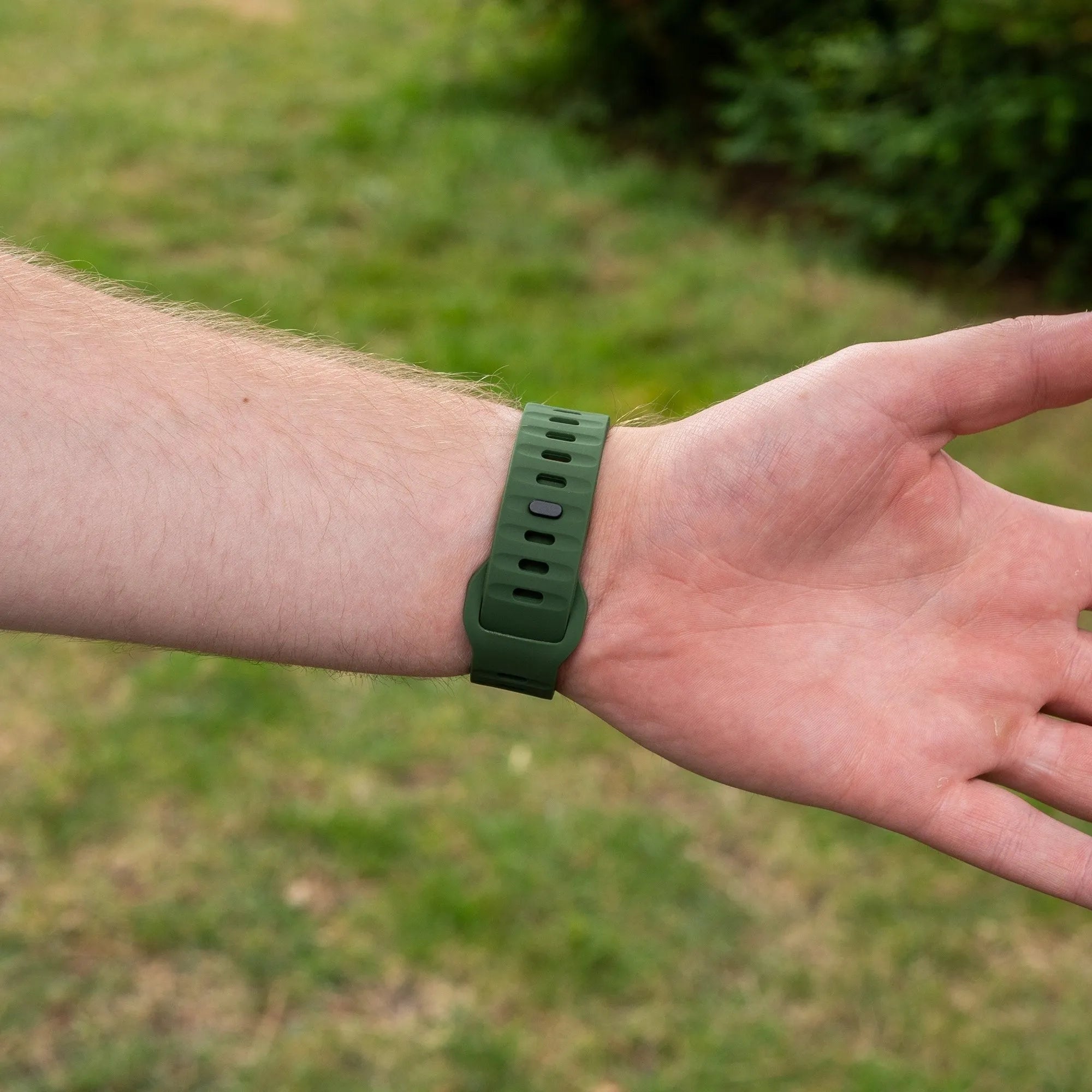 Coros Apex 2 outdoor siliconen bandje (groen)