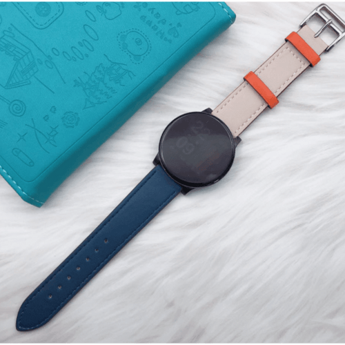 duo-leren-band-wit-donkerblauw