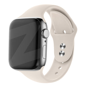 Bandz Apple Watch Dual Snap Silicone Strap (Starlight)