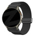 Bandz Samsung Galaxy Watch 5 - 44mm gevlochten band 'Easy fit' (zwart)