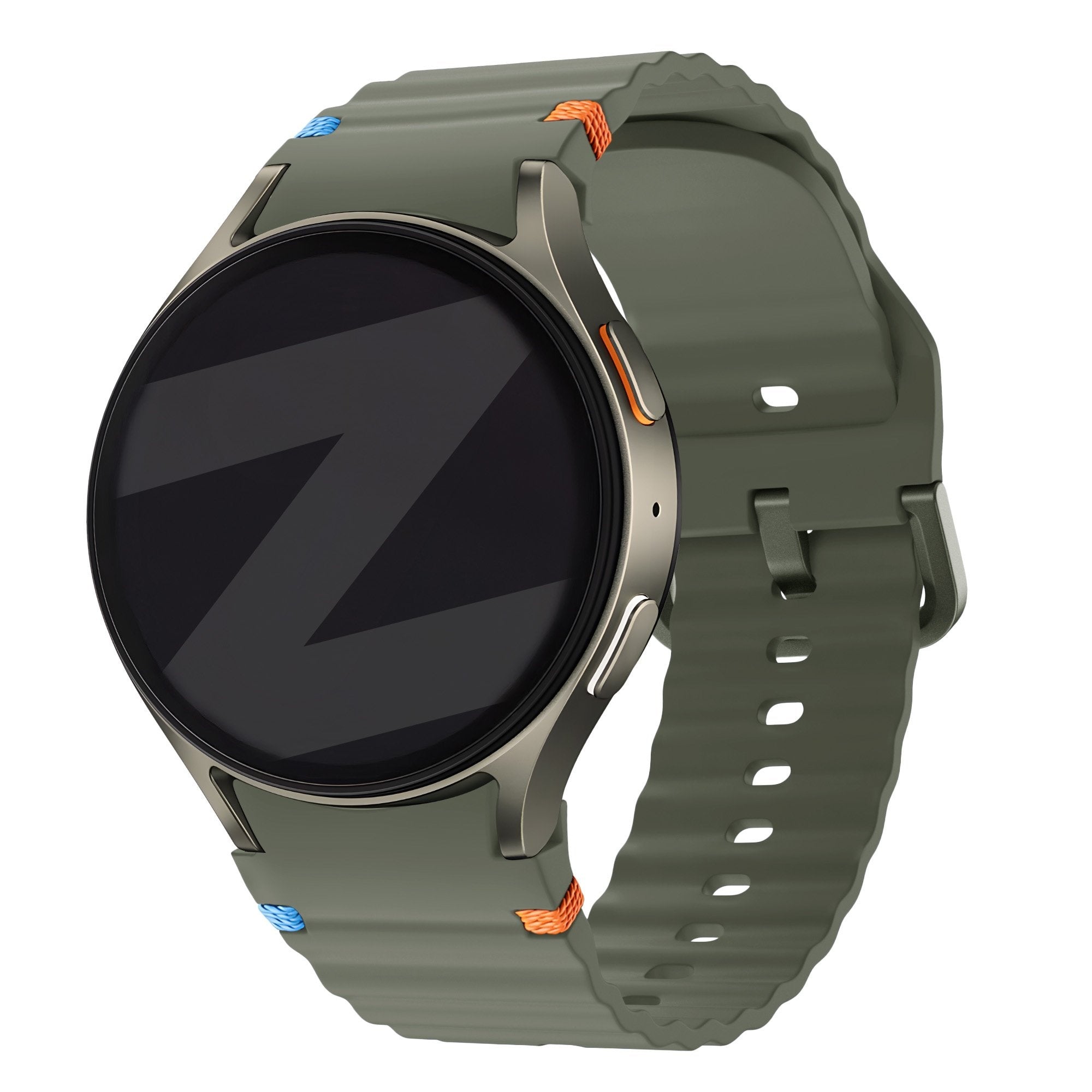 Bandz Samsung Galaxy Watch 6 - 44mm wave band 'Easy fit' (groen)