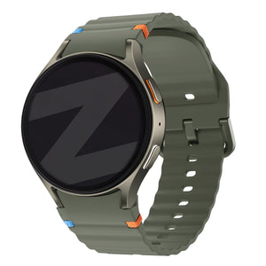Bandz Samsung Galaxy Watch 4 Classic 42mm wave band 'Easy fit' (groen)