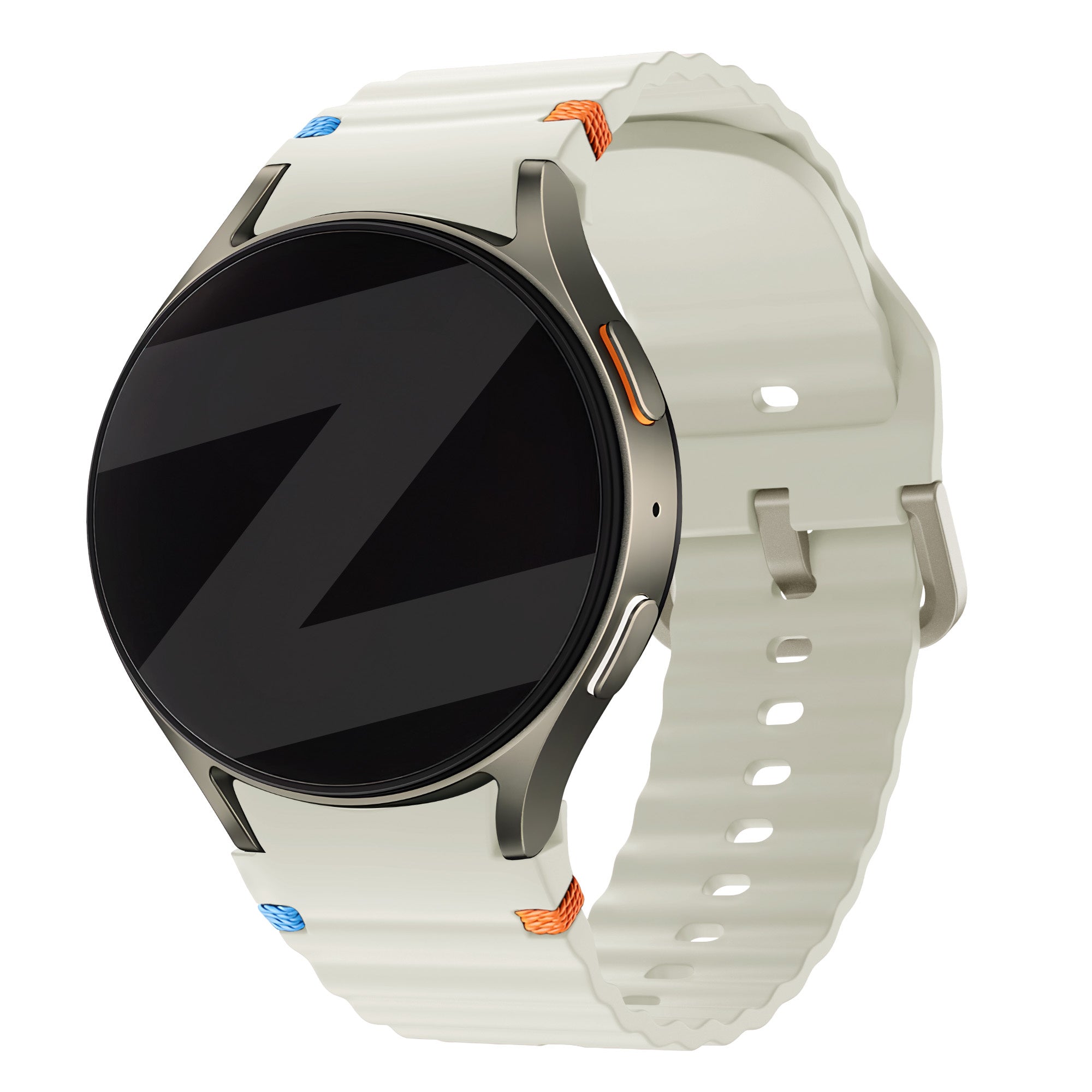 Bandz Samsung Galaxy Watch 4 40mm Wave Strap 'Easy Fit' (Starlight)