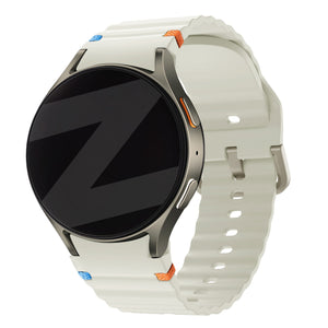 Bandz Samsung Galaxy Watch 6 - 44mm Wave Strap 'Easy Fit' (Starlight)