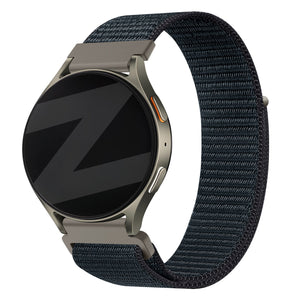 Bandz Amazfit GTS 2 nylon band 'Easy fit' (grijsblauw)