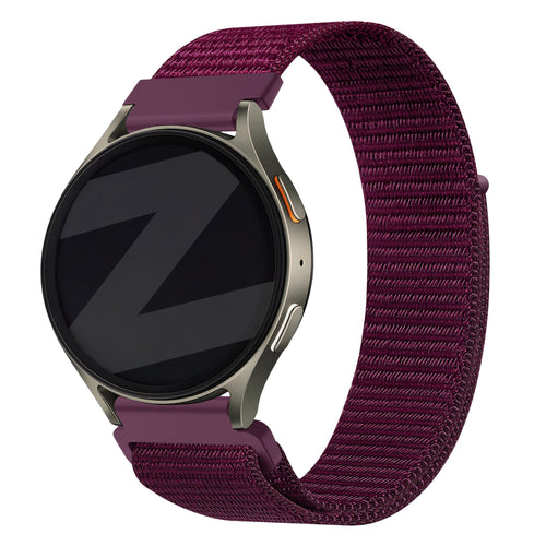 Bandz Gard Pro Health Smartwatch 3 - 41mm Nylon Strap 'Easy Fit' (Plum)