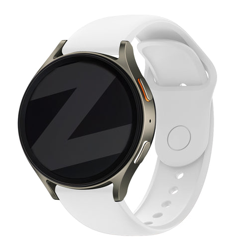 Bandz Samsung Galaxy Watch 7 - 44mm sport band 'Easy fit' (wit)