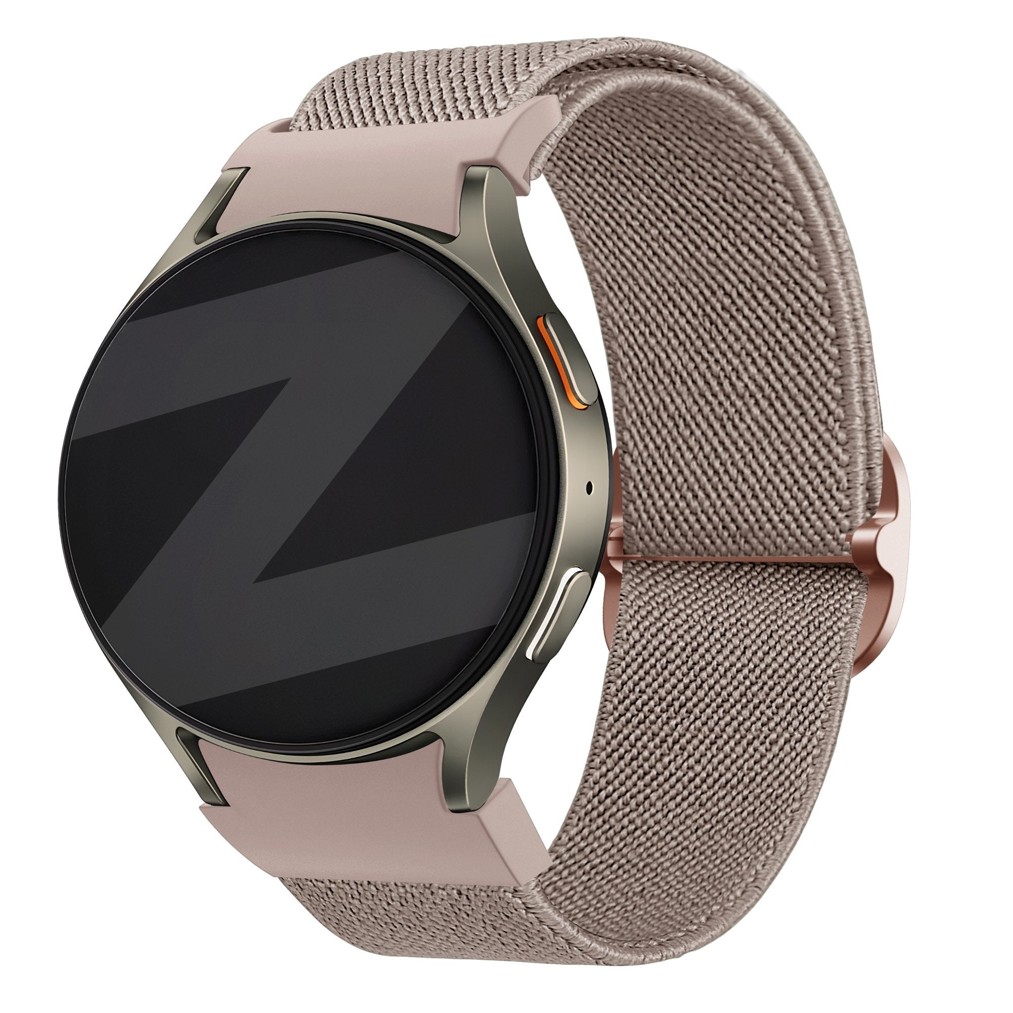Bandz Samsung Galaxy Watch 5 Pro elastische band 'Easy fit' (milk tea)