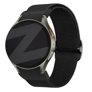 Bandz Samsung Galaxy Watch 5 - 44mm elastische band 'Easy fit' (zwart)