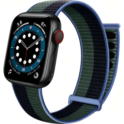 Apple Watch nylon loop bandje (eucalyptus)