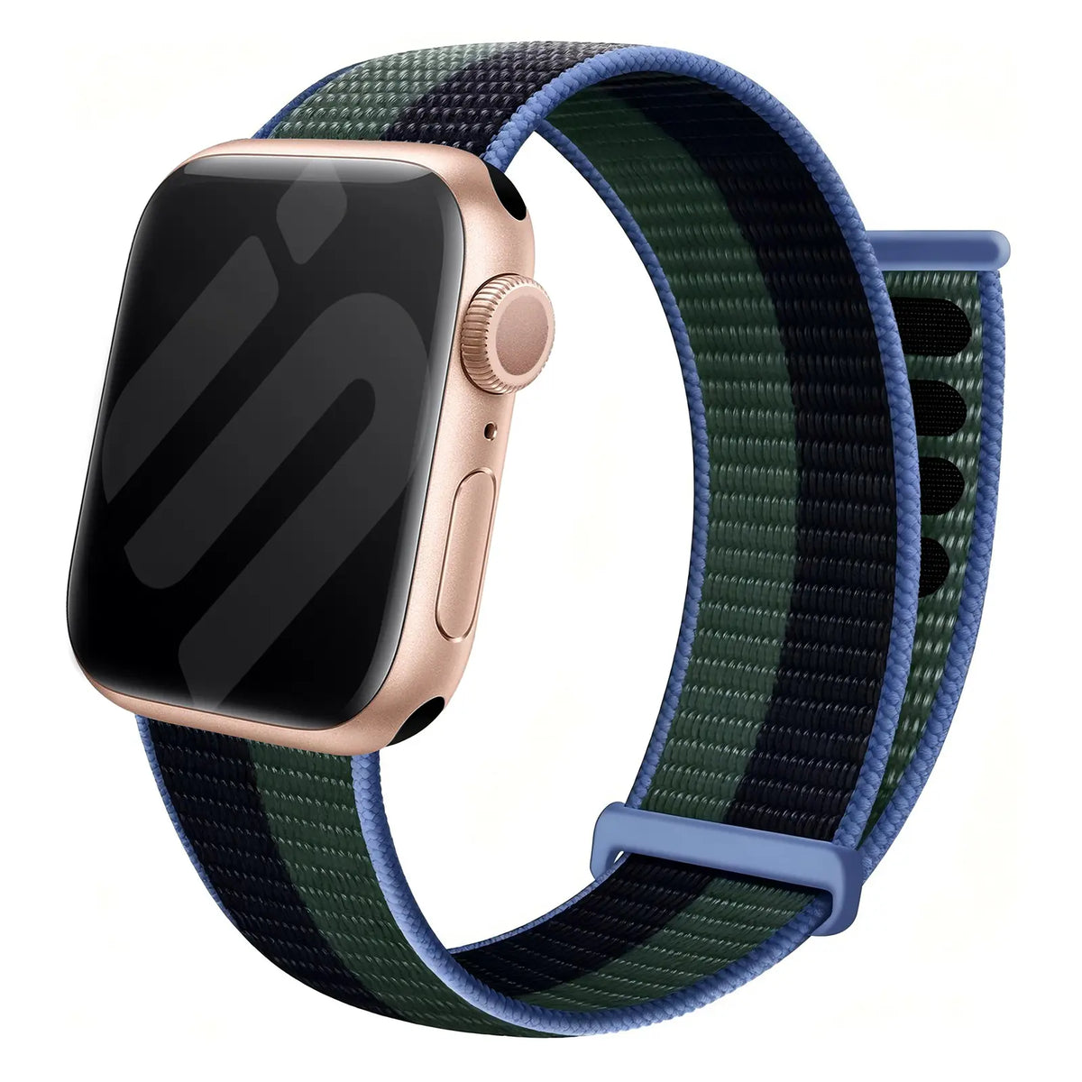 Apple Watch nylon loop bandje (eucalyptus)