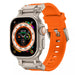 Apple Watch 'Explorer' TPU Strap (Orange with Titanium)