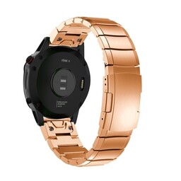 Garmin Instinct 3 - 45mm metalen bandje (rosé goud)