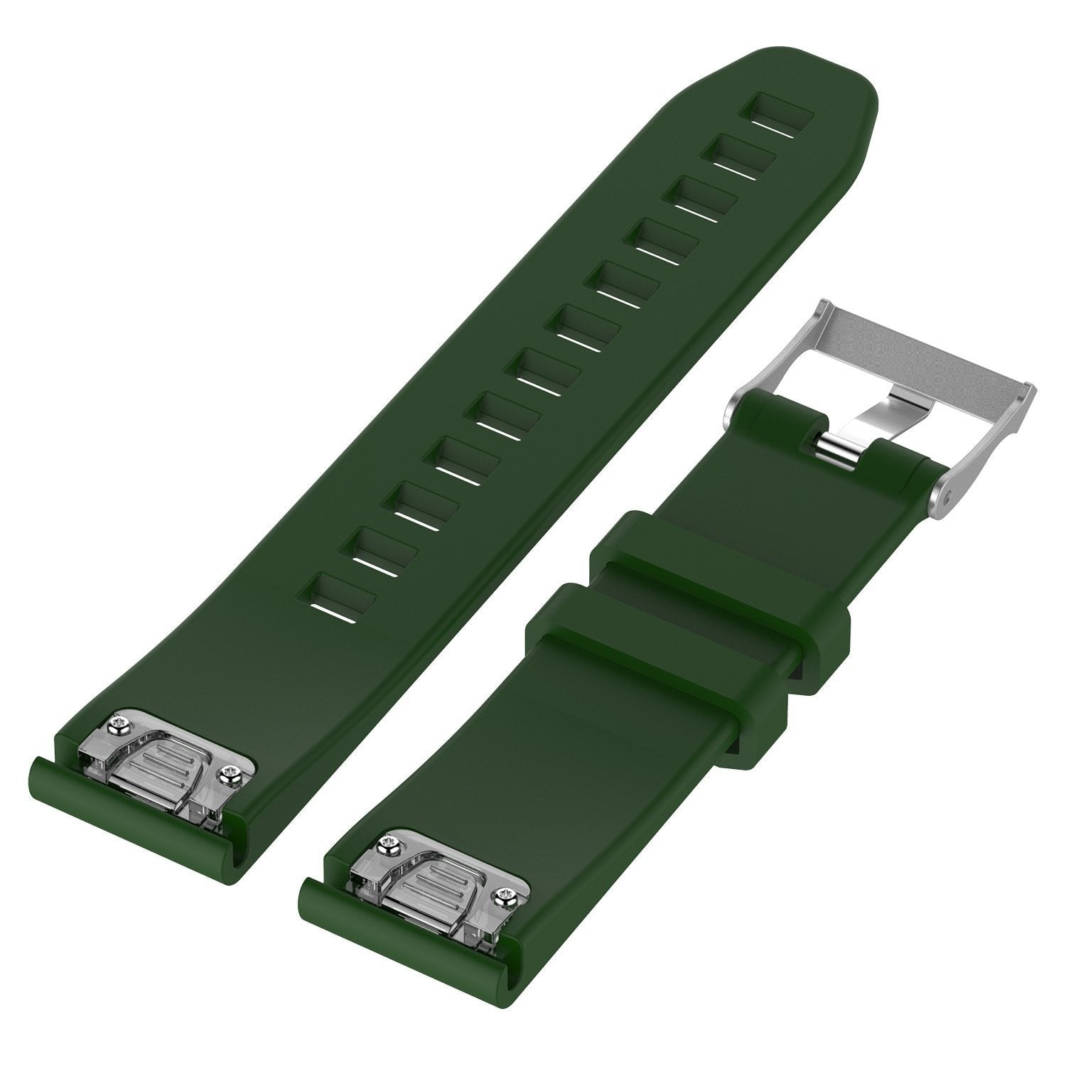 Garmin Approach S62 Glossy Silicone Strap (Army Green)