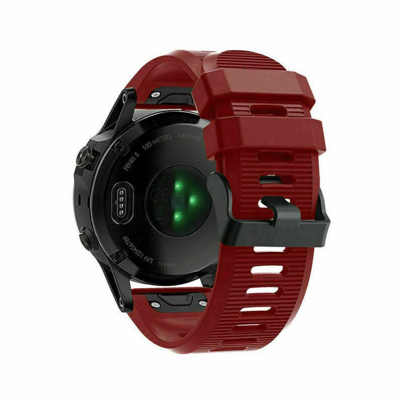 Garmin Quatix 8 - 51mm siliconen bandje (rood)