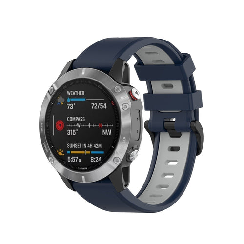 Garmin Descent MK2(i) sport gesp band (blauw/grijs)