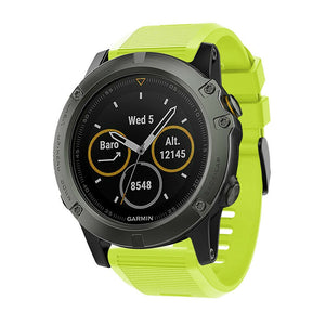 Garmin Descent MK3i - 51mm siliconen bandje (lichtgroen)