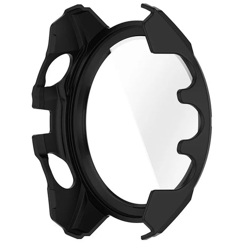 Garmin Fenix 8 - 47mm SOLAR hard case met glas (zwart/oranje)