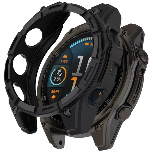 Garmin Fenix 8 - 51mm SOLAR Rugged TPU case (zwart)