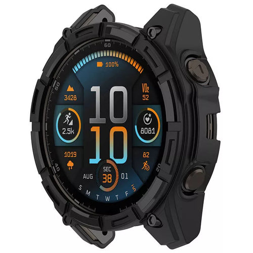 Garmin Fenix 8 - 47mm SOLAR Rugged TPU case (zwart)