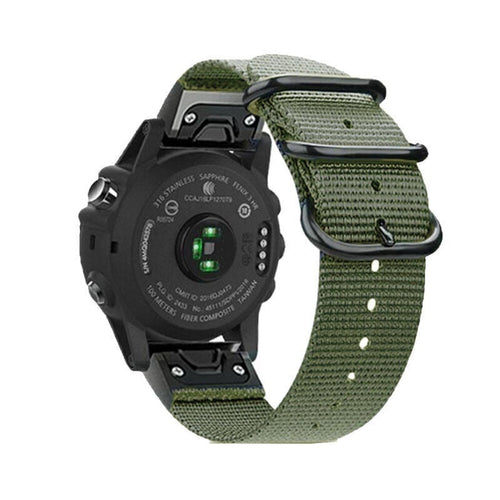 Garmin Instinct nylon gesp band (groen)