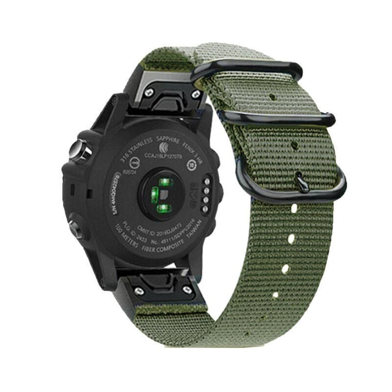 Garmin Tactix 7 nylon gesp band (groen)
