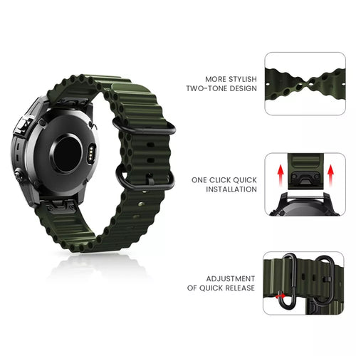 Garmin Fenix 8 Pro - 51mm Ocean band (legergroen)