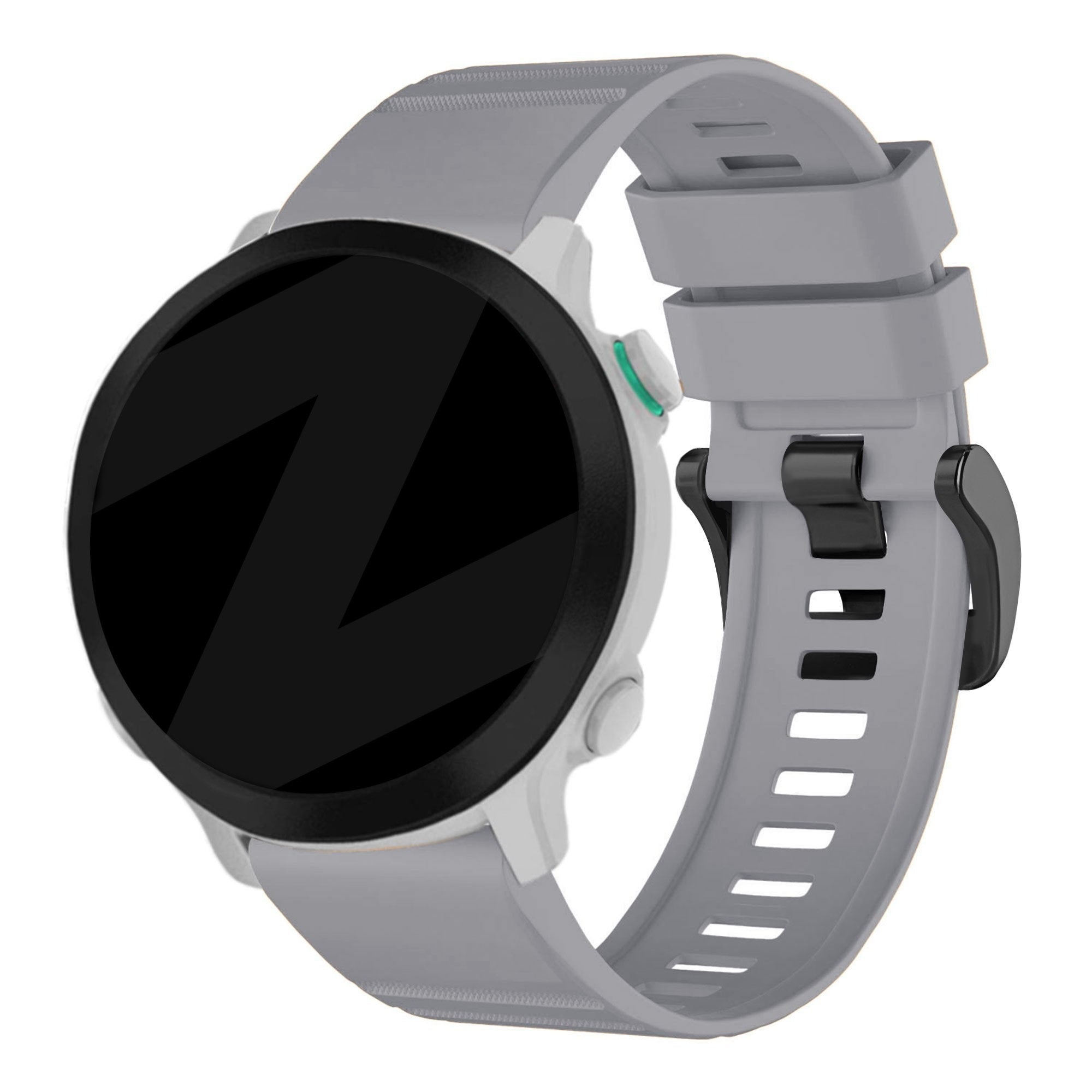 Bandz Garmin Quatix 8 - 47mm siliconen band met gesp (grijs)