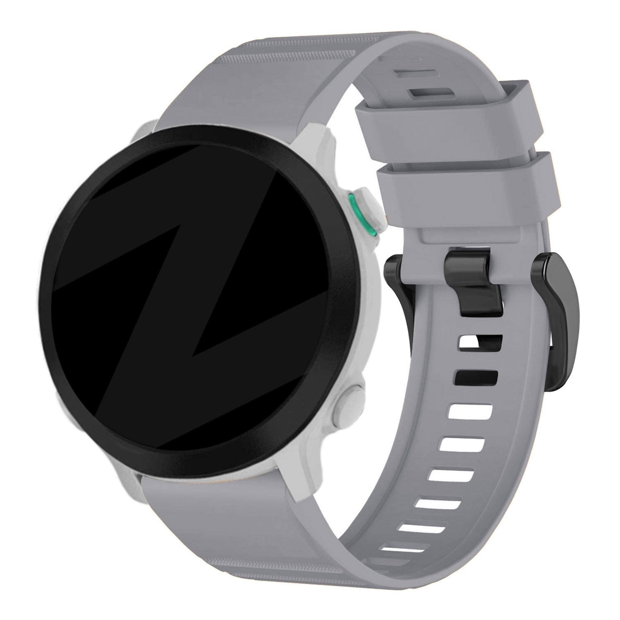Bandz Garmin Tactix 8 - 47mm siliconen band met gesp (grijs)