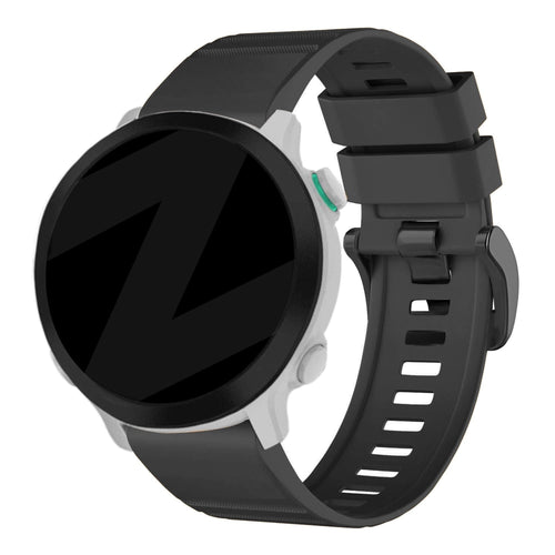 Bandz Garmin Instinct siliconen band met gesp (zwart)