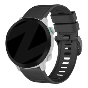 Bandz Garmin Approach S60 siliconen band met gesp (zwart)