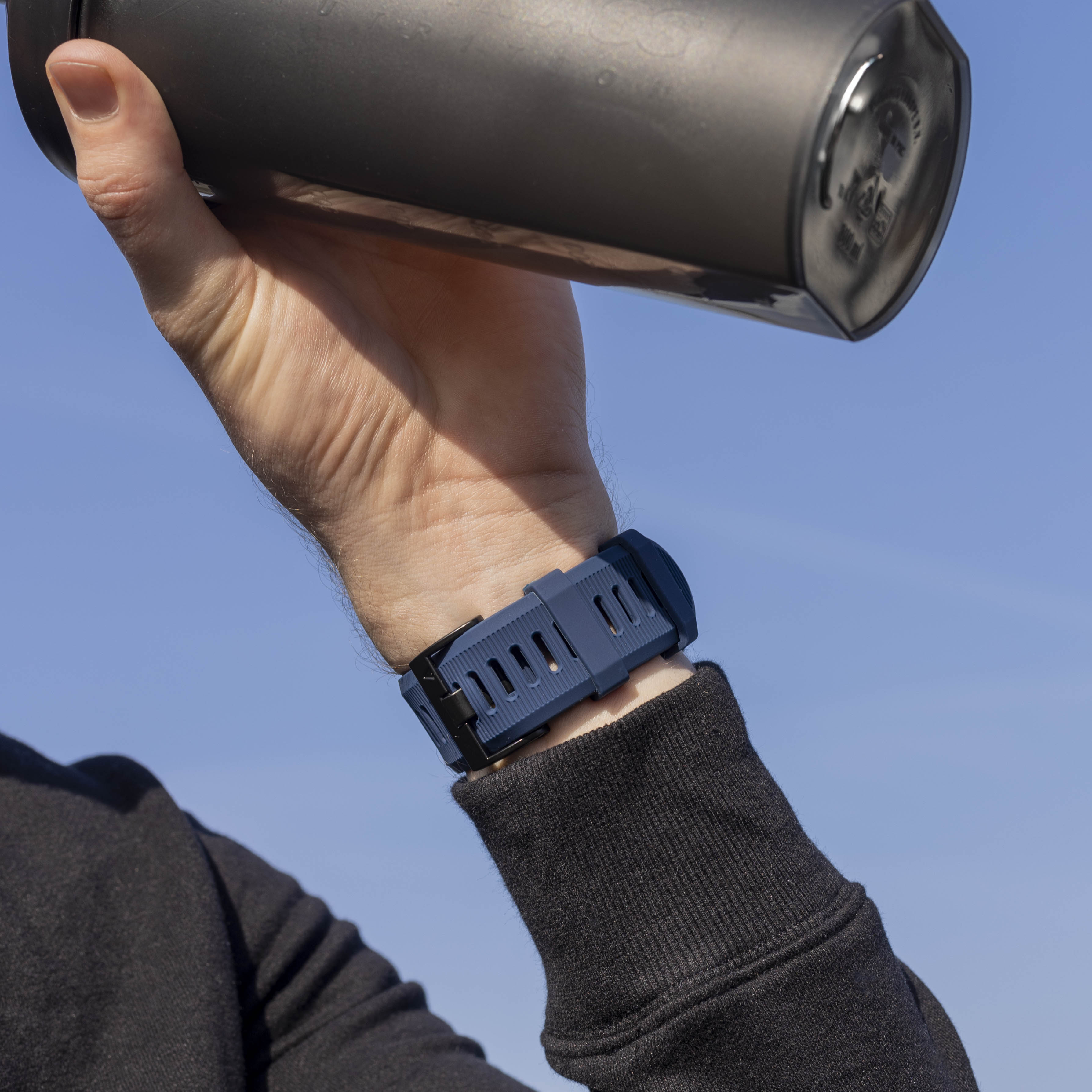 Garmin Fenix 3 siliconen bandje (donkerblauw)