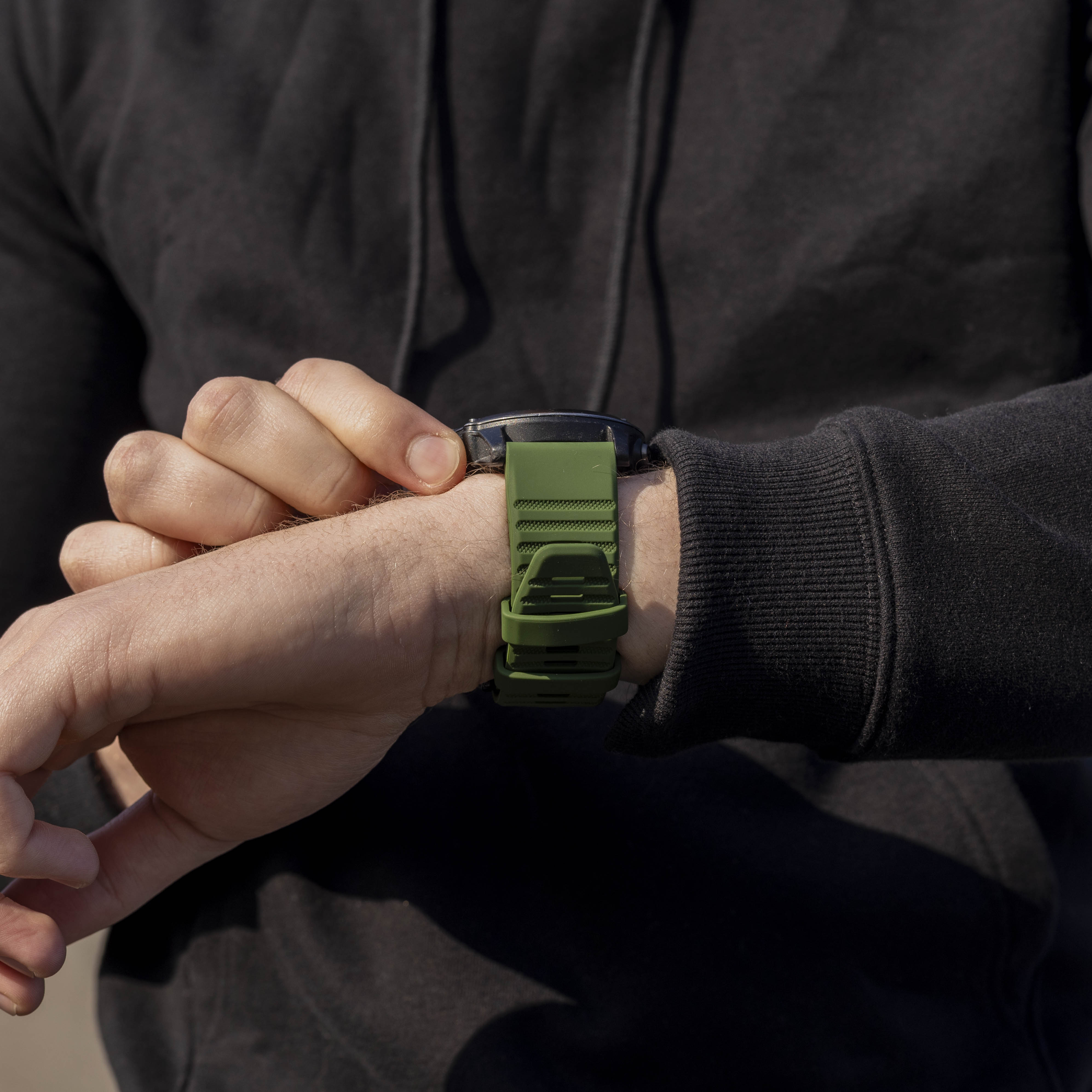 Garmin Enduro 1 / 2 / 3 Silicone Strap (Dark Green)