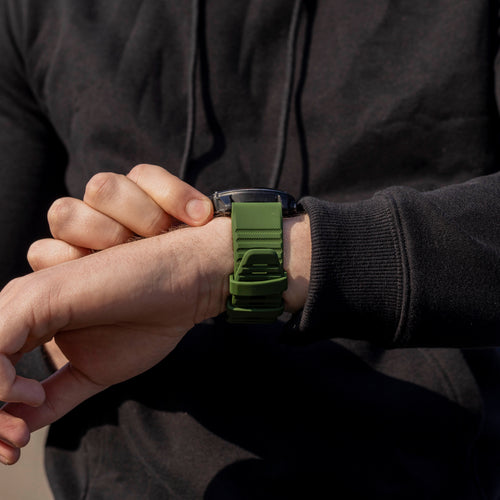 Garmin Fenix 8 - 51mm siliconen bandje (donkergroen)