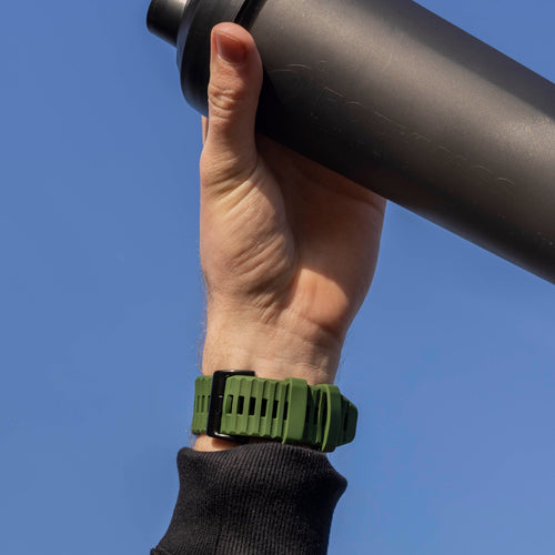 Garmin Fenix 8 - 51mm siliconen bandje (donkergroen)