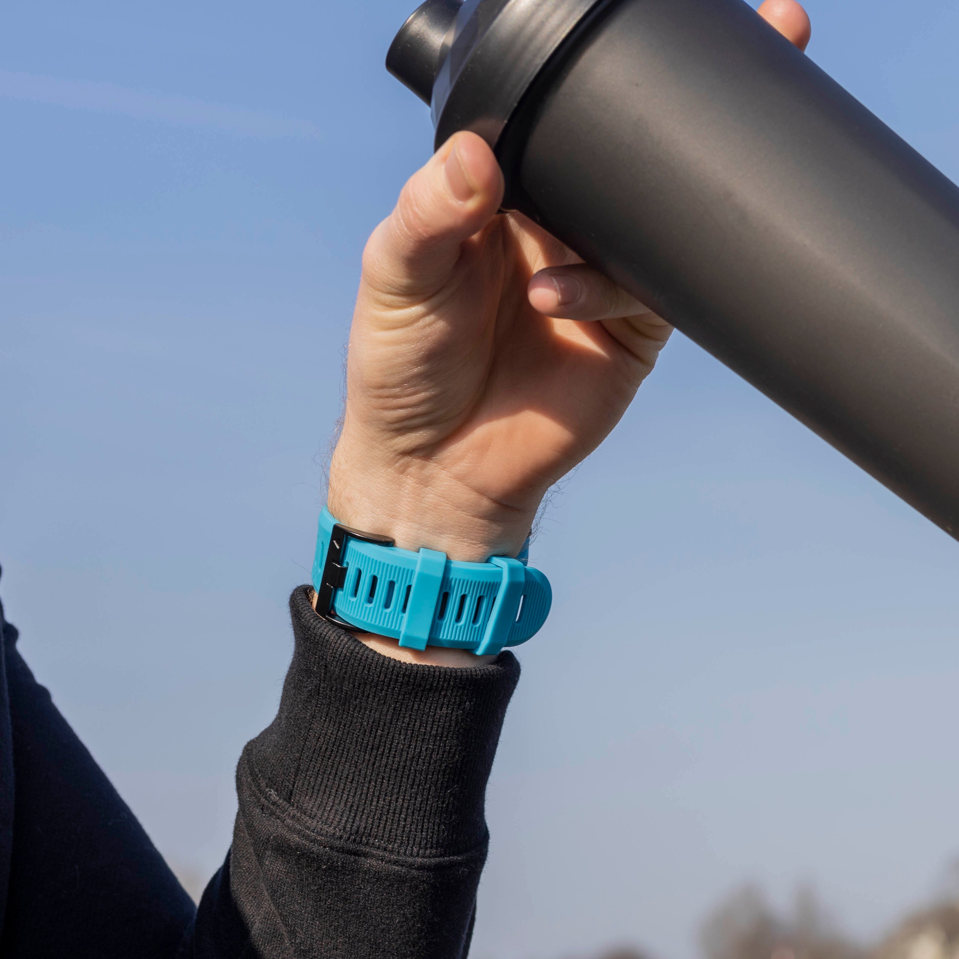 Garmin Fenix 8 - 51mm siliconen bandje (lichtblauw)