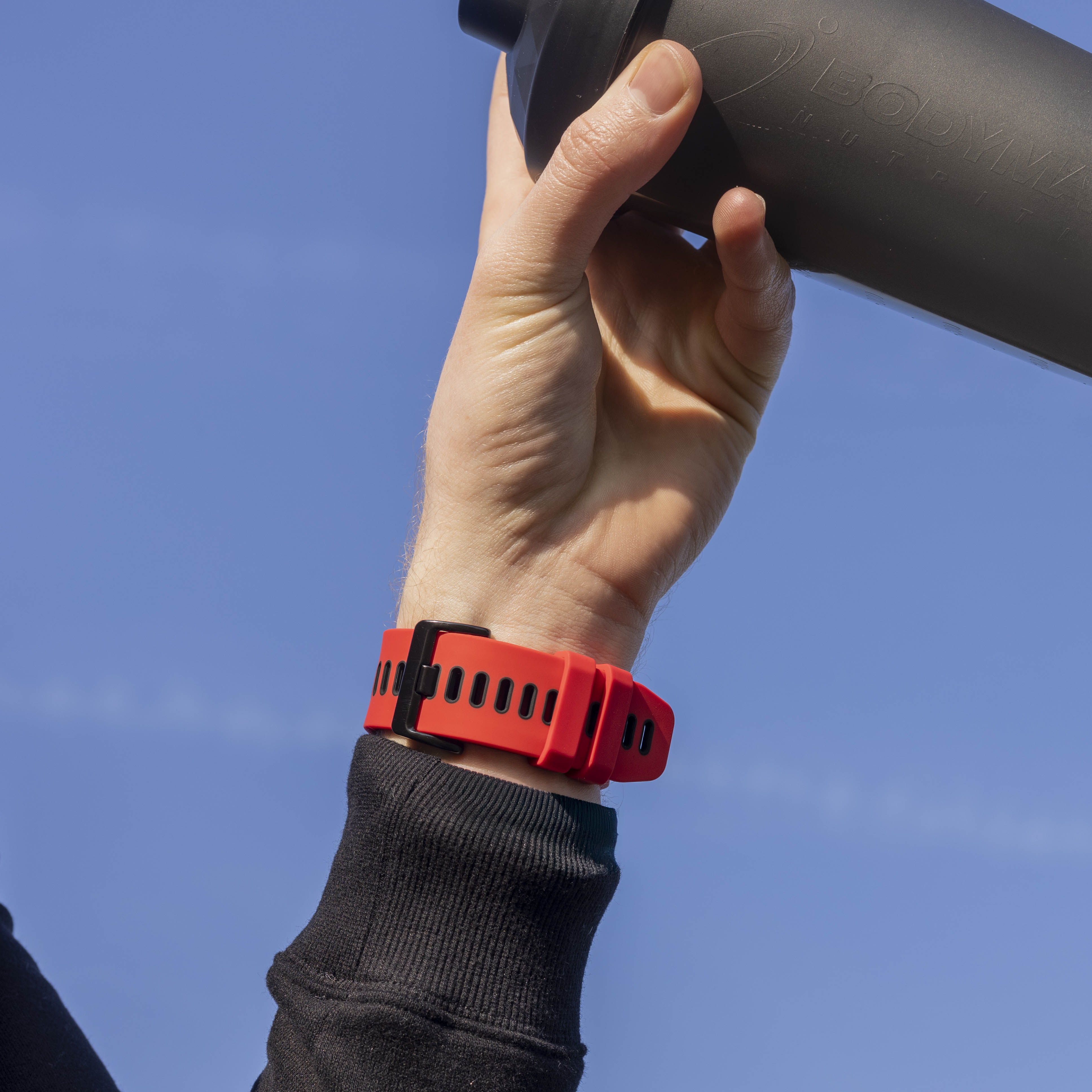 Garmin Instinct 3 - 50mm sport gesp band (rood/zwart)