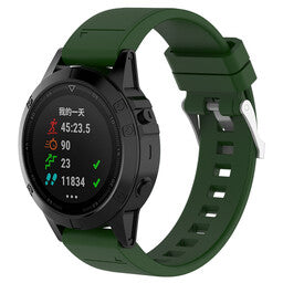 Garmin Instinct E - 40mm glossy silicone band (legergroen)