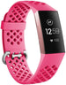 Fitbit Charge 3 siliconen bandje met gaatjes (roze)