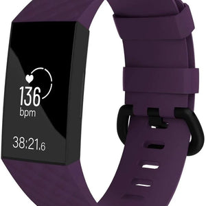 Fitbit Charge 4 silicone band (paars)