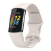 Fitbit Charge 5 siliconen bandje (zand wit)
