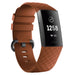 Fitbit Charge 4 silicone band (bruin)