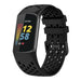 Fitbit Charge 5 siliconen bandje met gaatjes (zwart)
