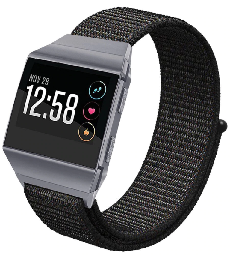 Fitbit Ionic nylon bandje (zwart)