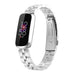 Fitbit Luxe stalen band (zilver)