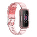 Fitbit Luxe clear TPU bandje (transparant-roze)