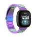 Fitbit Sense stalen band (regenboog)