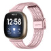 Fitbit Sense roestvrij stalen band (rosé pink) 