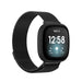 Fitbit Versa 3 Milanese band (zwart)
