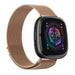 Fitbit Sense 2 Milanese band (rosé goud)